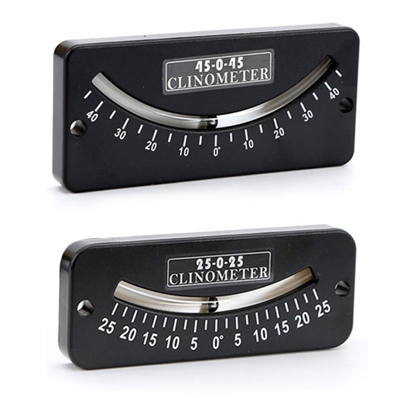 25-0-25/45-0-45 Inclinometer Mini Protractor Measuring Instrument Ship Inclinometer Angle Clinometer Good
