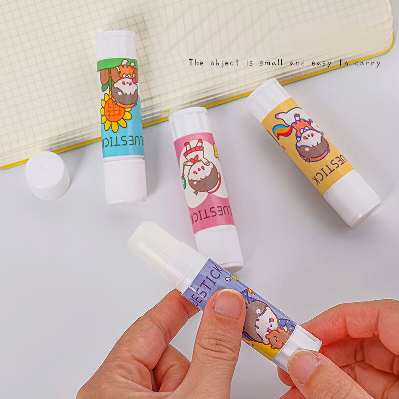 Yatniee 1pcs Cartoon Glue Stick Student Office Supplies Glue Stick High Viscosity Strong Hand DIY Children Glue Stick