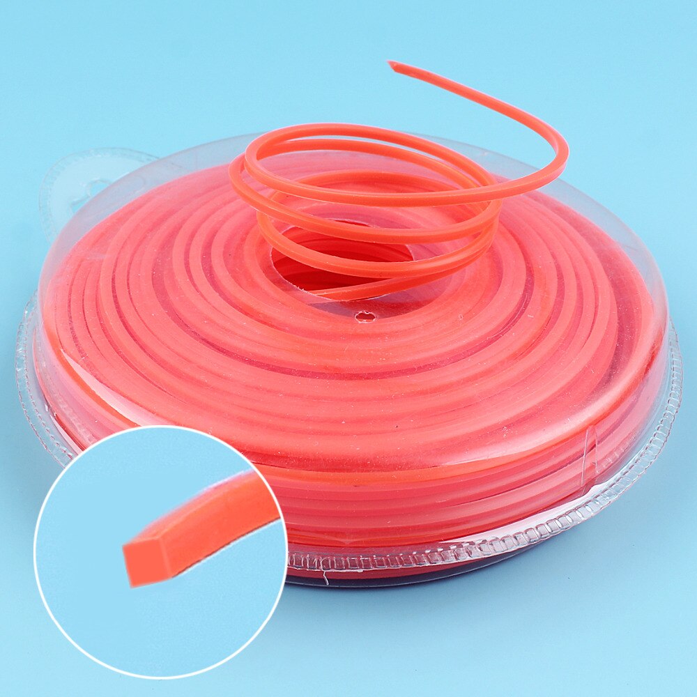 3.0 mmx 1lb nylon strimmeri kela siima trimmeri harjaleikkuri ruohonleikkuri vaijeri neliö köysi oranssit osat