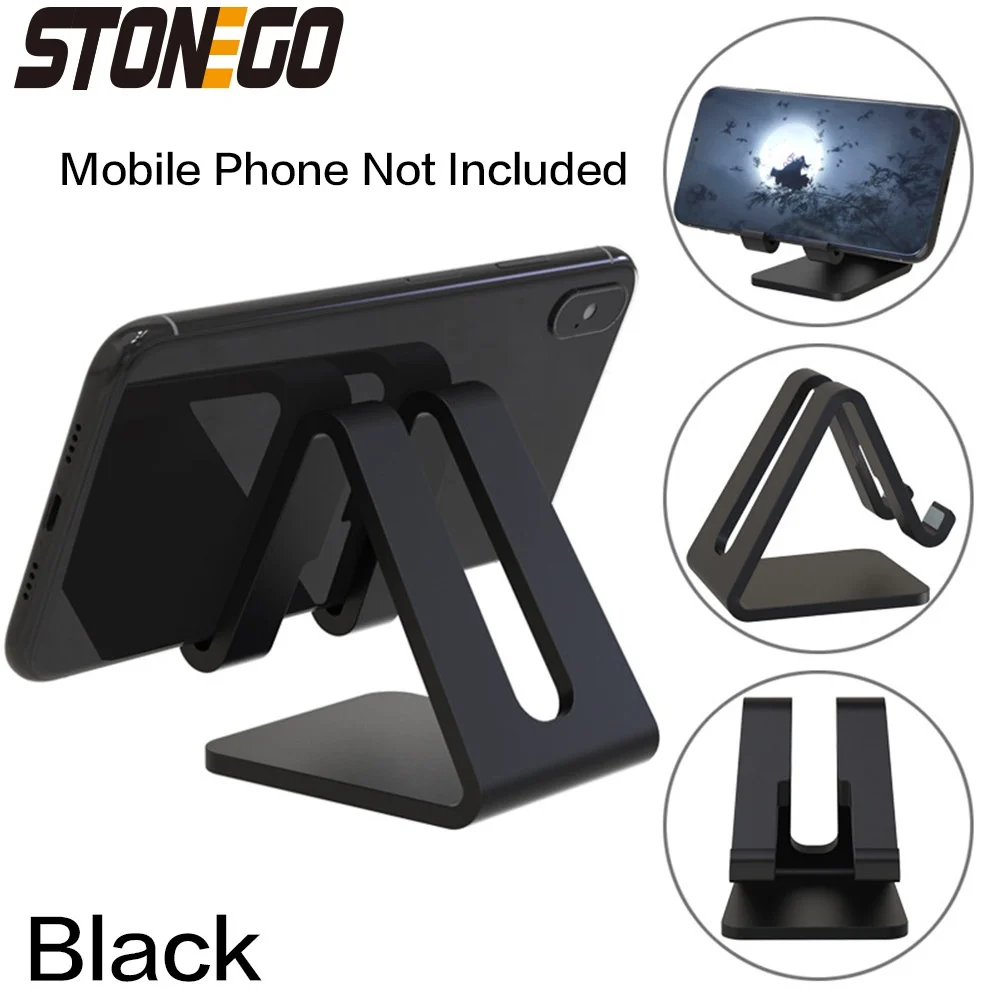 STONEGO 1 szt. Uchwyt na telefon przy biurku trójkątny stojak przenośny do Tablet z funkcją telefonu komórkowego uniwersalny plastikowy stojak na telefon: YELLOW