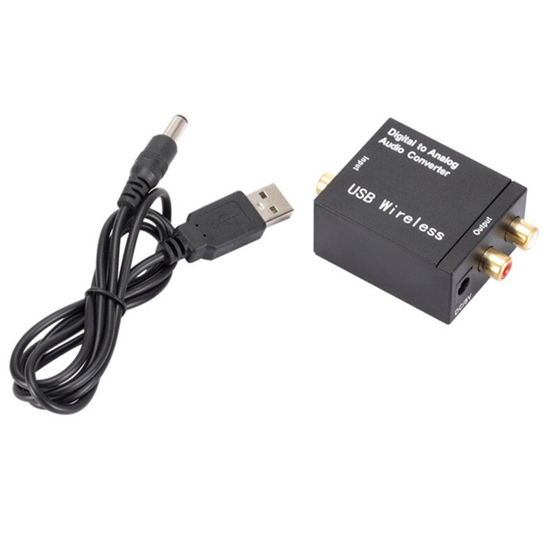 Digitale Audio Analoog Converter Bluetooth-Adapter Optical Fiber Toslink Coaxiale Signaal Naar Rca R/L Audio Decoder dac Versterker: Type 2