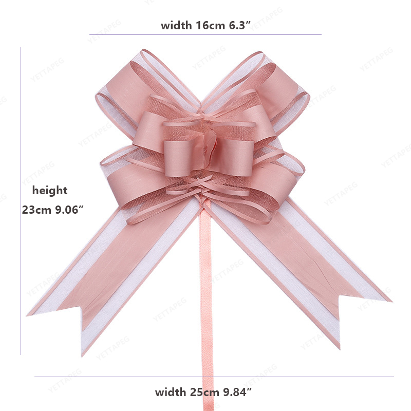 4/10Stck Hochzeit Auto Bogen Bänder Blume Auto Auto Dekor wickeln Verpackung Valentinstag Geburtstag Veranstaltungen Party liefert
