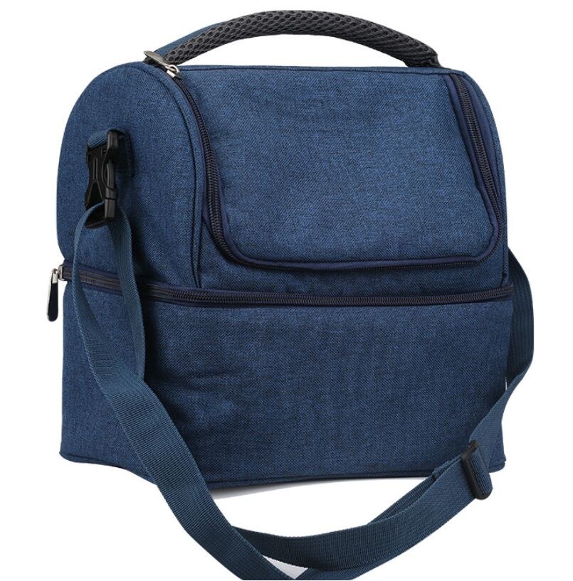 Thermische waterdichte voedsel vers houden wijn lunch koeltas ijs bier koeler voor biefstuk isolatie thermische tas isolatie koelpak: Blauw