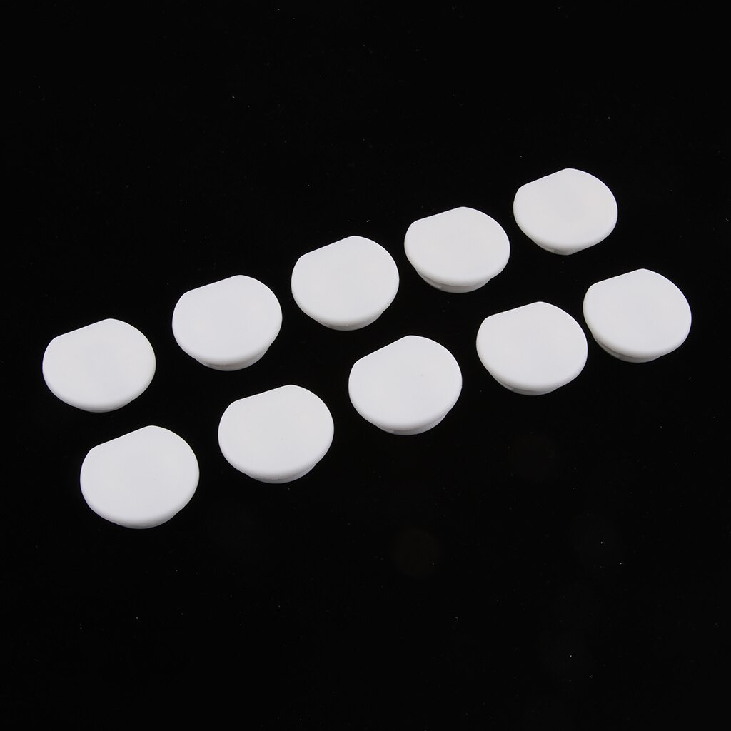 10 Pieces Plastic Right Angle Connector Furniture Corner Hinge Fixed Bracket: White