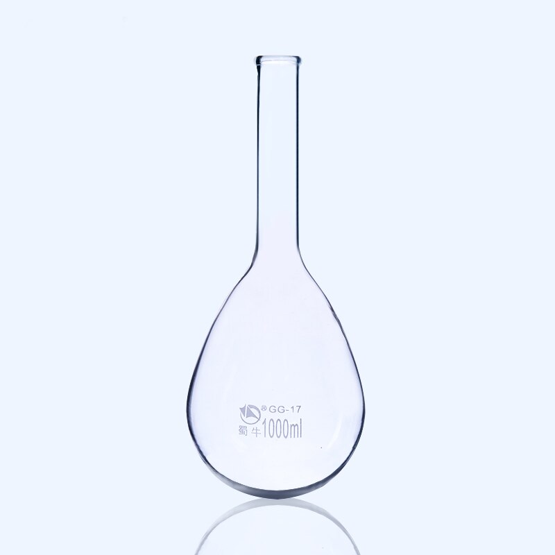 Kjeldahl-frasco de nitrógeno de cuello largo, botella de nitrógeno, vidrio de borosilicato, equipo de laboratorio