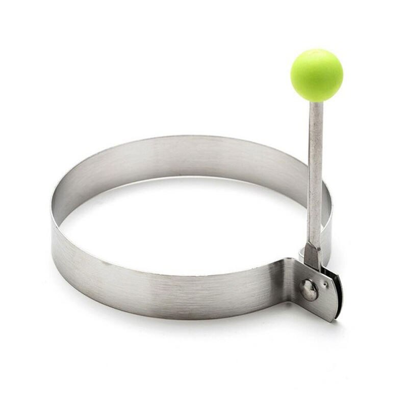 Utensilios de cocina para freír huevos, molde de acero inoxidable para freír huevos, herramientas para freír tortitas, molde para hornear, accesorios de cocina: 1