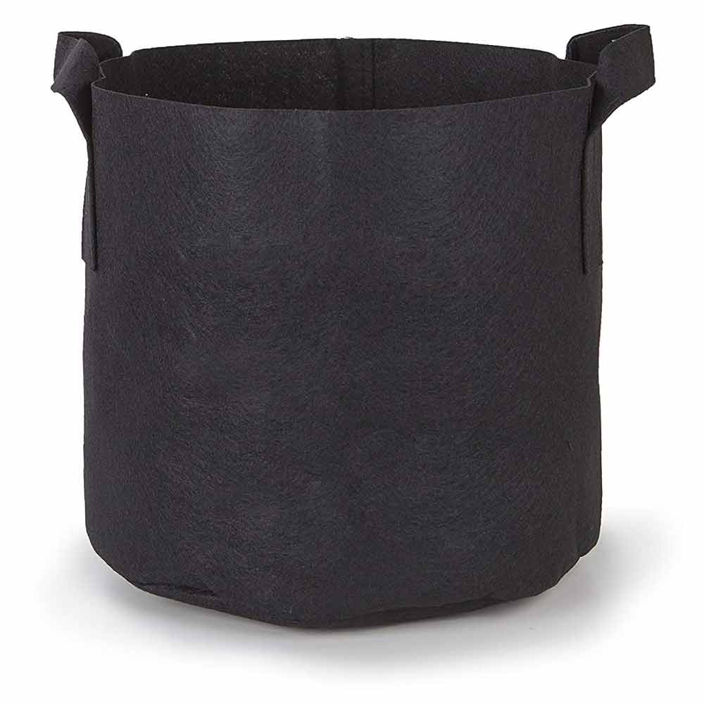 5-Pack 1/2/3/4/5/6/7/9/10 Gallon Grow Bags/Aeration Fabric Pots with Handles Black: 100G-50x12inch-1pcs
