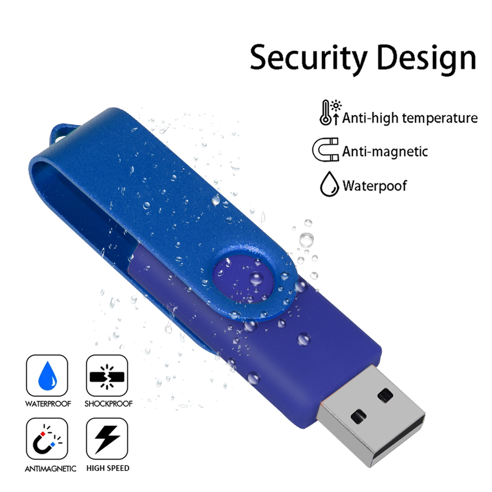 Metal USB Flash Drive 4GB 8G 32GB 16GB 64GB Waterproof Usb 2.0 Pendrive Portable Memory Stick for