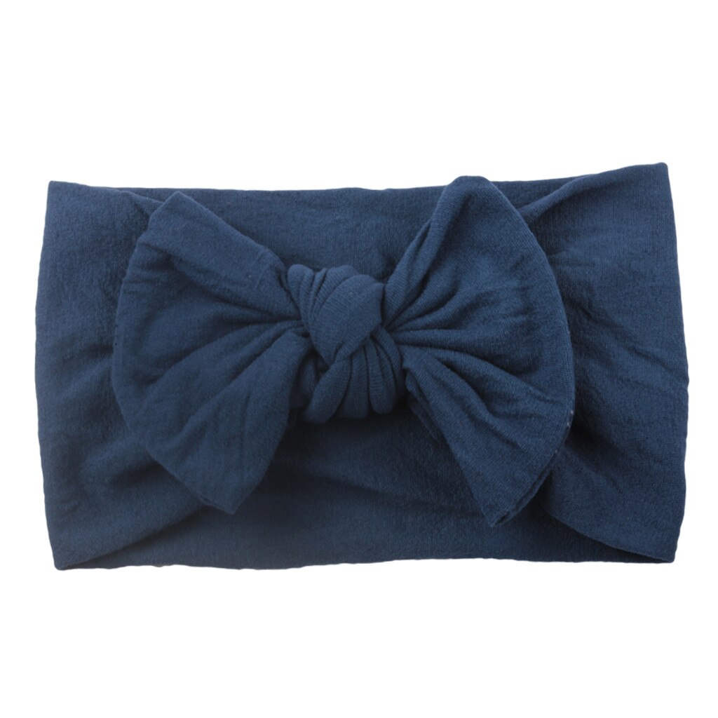 Haar Accessoires Meisjes Baby Peuter Solid Hoofdband Mini Hair Band Bow Hoofddeksels Elastiekjes Scrunchy L102: O