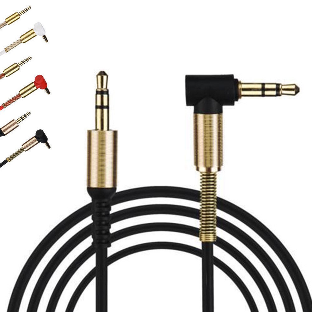 3.5mm câble auxiliaire mâle 1m câble Aux voiture-style mâle voiture Aux prise auxiliaire câbles Audio stéréo pour téléphone MP3