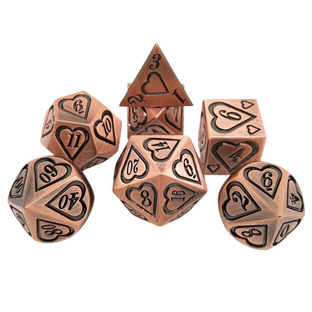 7Pcs Polyhedrale Dobbelstenen Set Voor Mtg Dnd Trpg Rollenspel Board Game Rekwisieten Levert D4 D6 D8 D10 D12 d20Multi Side Dobbelstenen