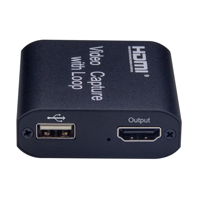 HDMI Video Capture Card Screen Recorder USB2.0 1080P High Definition Game Capture Streamer Device with Loop