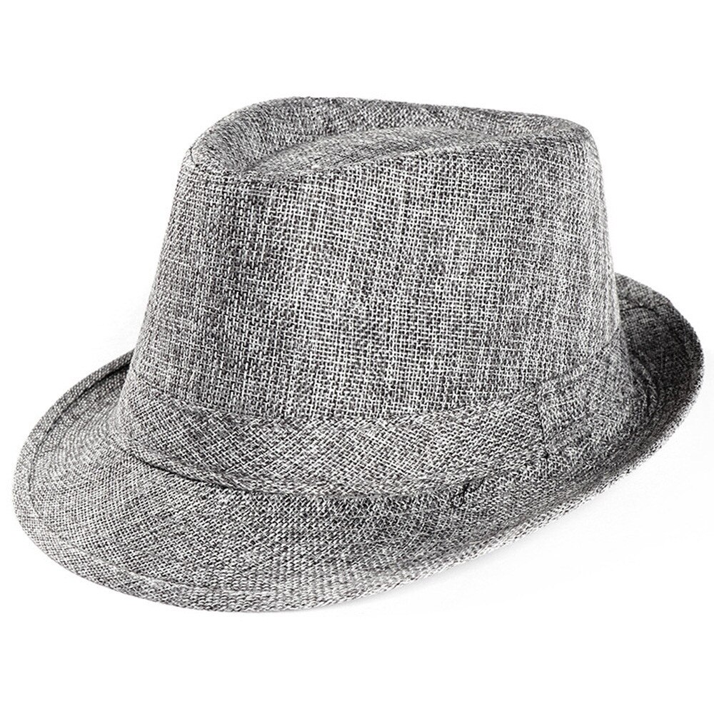 top selling product Unisex Trilby Gangster Cap Beach Sun Straw Hat BSunhat Support and: D