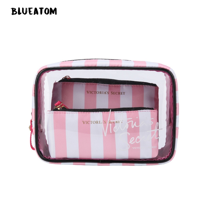 Pvc Transparante Cosmetische Bag Travel Toilettas Set Make-Up Organizer Pouch Make-Up Case Schoonheidsspecialiste Vanity Necessaire Trip: 9