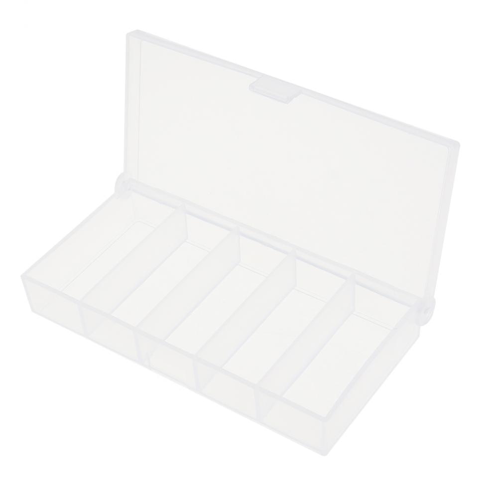 5 Grid Transparante Pp Vissen Box Lokken Lood Haken Connector Case Collection Gereedschap