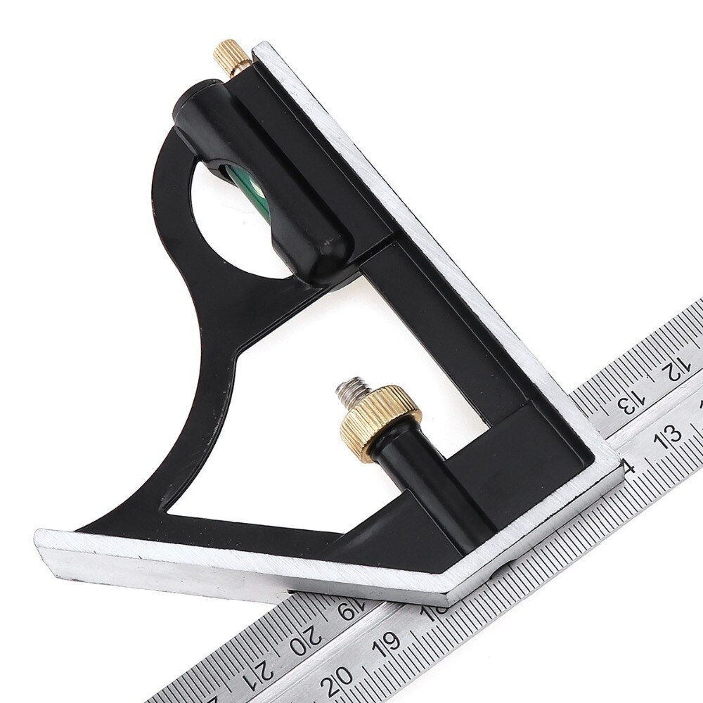 300mm(12") Adjustable Engineers Combination Try Square Set Right Angle Ruler