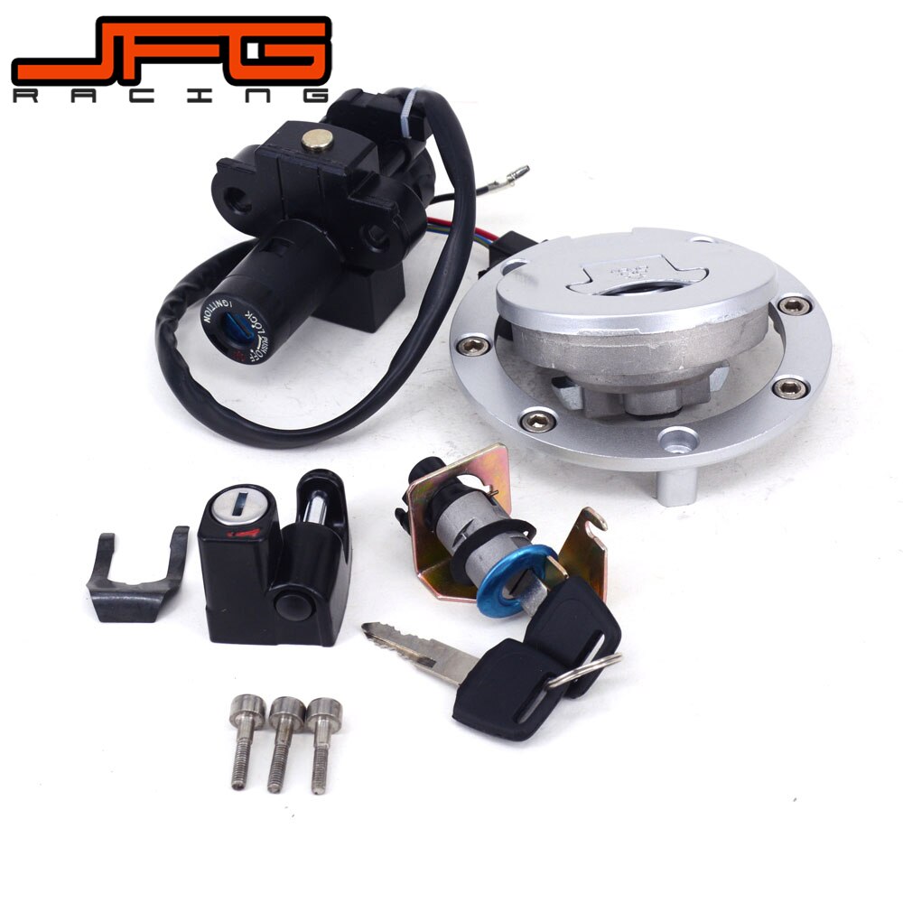 Lockset Ignition Key Switch Fuel Gas Cap Lock Keys For Honda VT250 CB400 1992 1993 1994 1995 1996 1997 1998 CB-1 VFR400