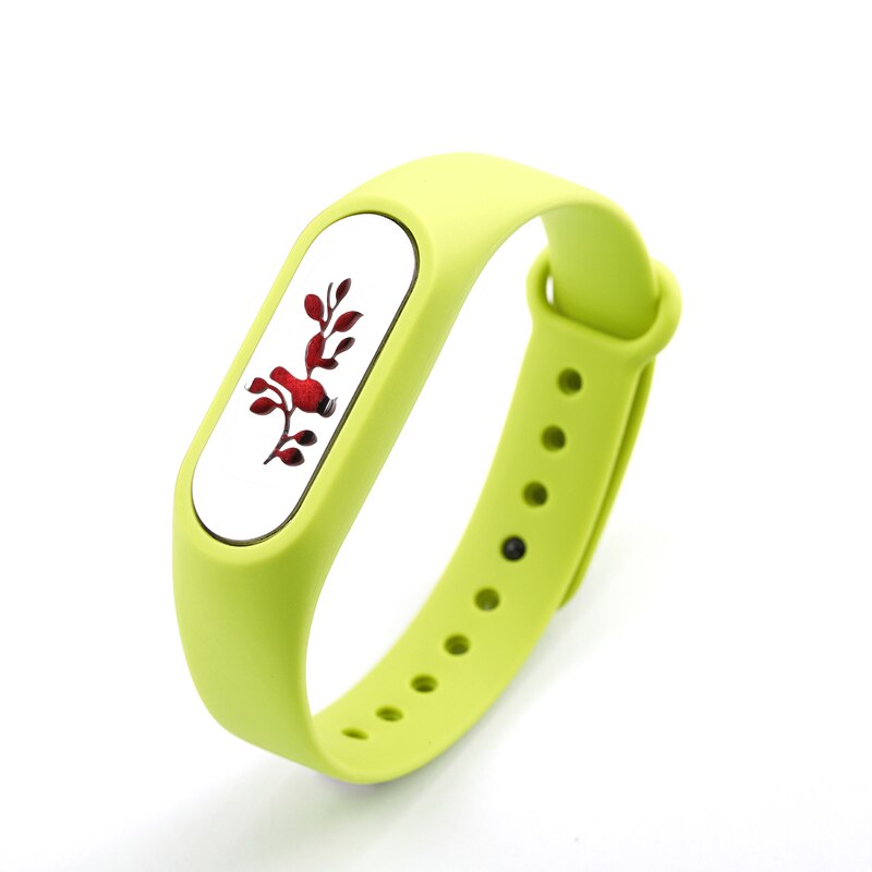 Ubelieve Bambini In Acciaio Inox Regolabile Olio Essenziale Del Braccialetto Dei Bambini del Silicone Degli Uomini Donne Diffusore Locket Braccialetti di Silicone: Green 010