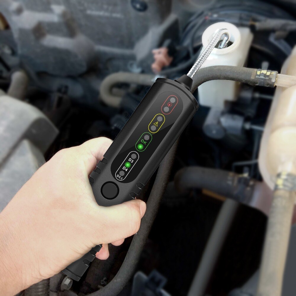 Automotivo freio fluido testador digital ferramenta de óleo de freio do carro para dot3/dot4/dot5.1 bf100 qualidade do óleo auto caneta verificação led indicador carro