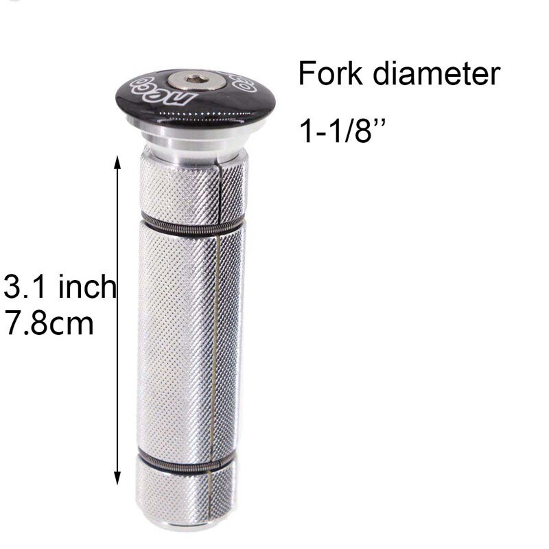 Cykel headset frempind topkapsel kompressionsstik møtrik kompressor ekspansionsgaffel styretøj kulfiber dæksel lang stor størrelse