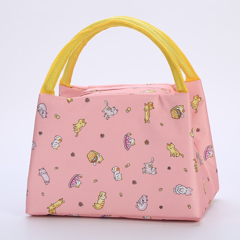Qqd Flamingo Lunch Tas Voor Vrouwen Geïsoleerde Koeltas Opvouwbare Thermische Ontbijt Eten Pack Picknick Reizen Lunchbox: TA01-1-12