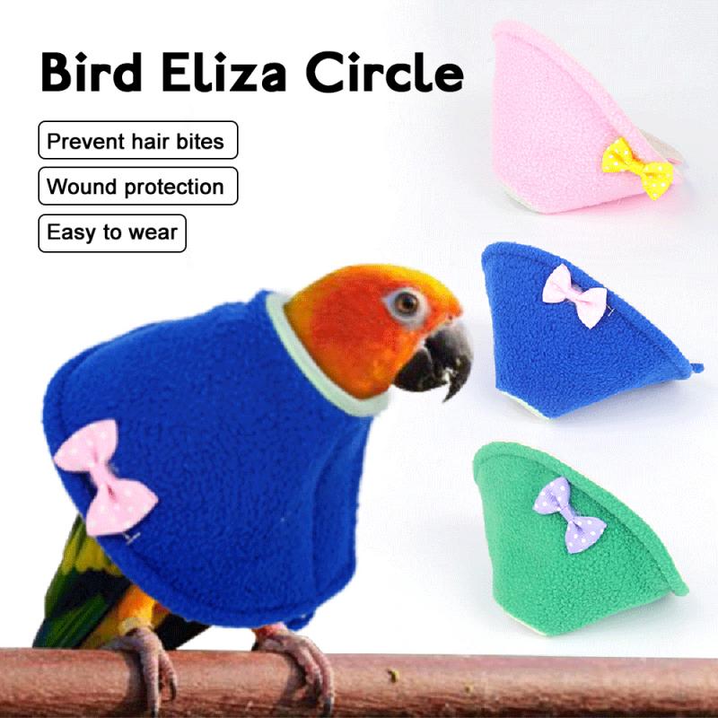 1Pc Vogel Erholung Weiche Kragen Elisabethanischen Nacken Kragen Papagei Kragen Einstellbare Halsbänder 4 Farben Kakadu Liebe Vogel Zubehör