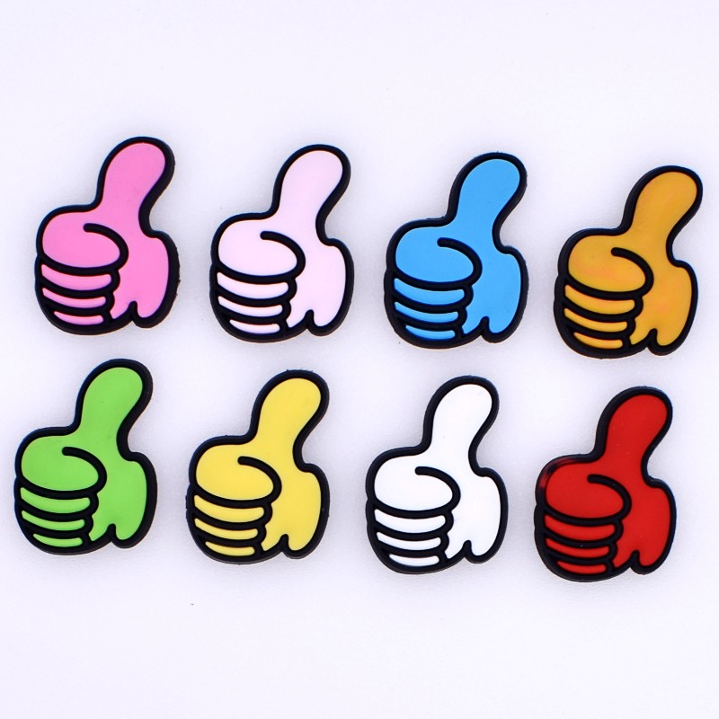 Baby Children Simple Phrase Symbol Hi Hello Love You OK 8pcs Shoes Decoration Wristbands Ornaments