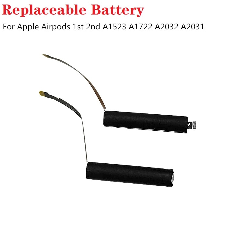 Batteri til airpods 1st 2nd a1604 a1523 a1722 a2032 a2031 air pods 1 air pods 2 udskifteligt batteri goky 93 mwha 1604