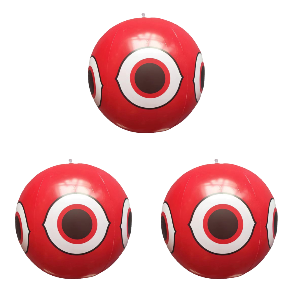 Ballons gonflables anti-oiseaux en PVC pour jardin extérieur, antiparasitaire, 40cm, 1-5 pièces: Chocolat