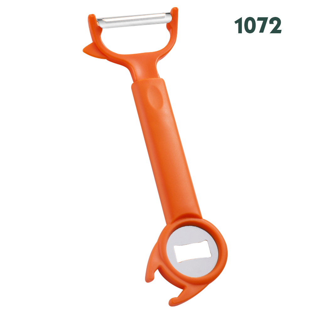 3 in 1 Fruit Vegetable Peeler Stainless Steel Multipurpose Bottle Opener Multifunctional Kitchen Tool PR: D