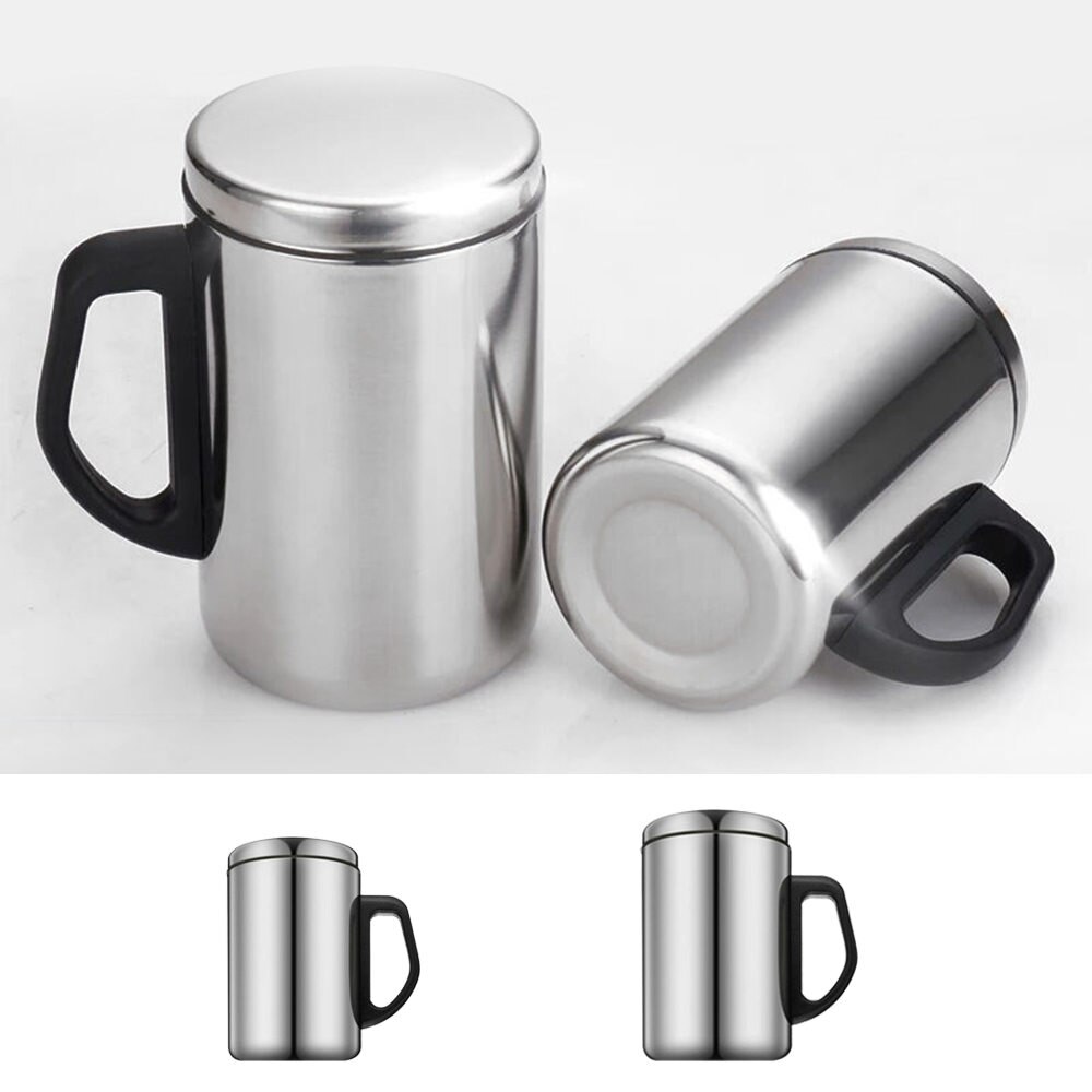Taza aislada de doble pared de acero inoxidable, taza térmica de viaje, agua, café, té, tazas aisladas, herramienta de cocina, 350ml/500ml