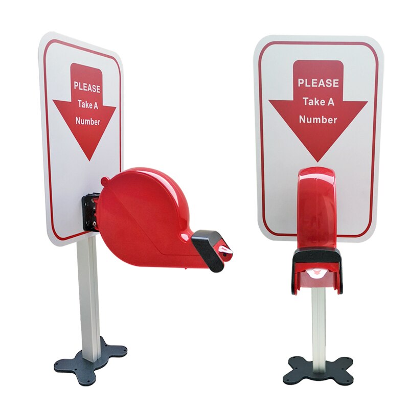 Aluminum Material Stand for Manual Ticket Dispenser Take a Number Machine