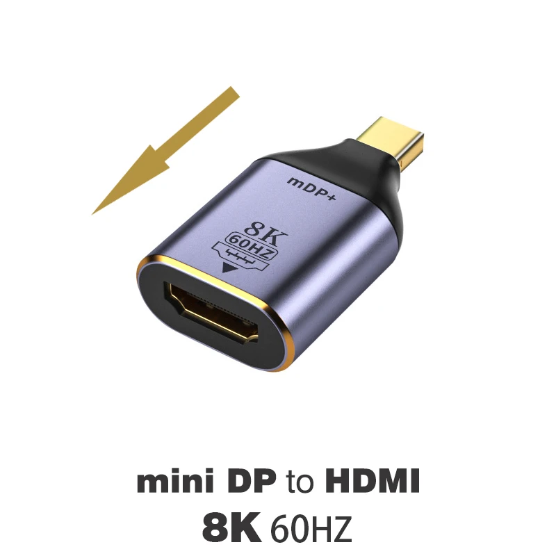 DP1.4 zu HDMI2.1 Kabel Mini DP 1.2 zu HDMI 2.0 Video Adapter 4K@60Hz 8K@60Hz DisplayPort Adapter für PC Laptop Projektor Monitor: Grün