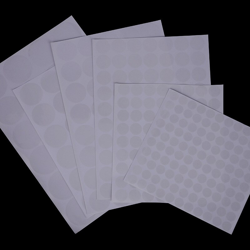 Clear Round Adhesive Label Sticker Transparent PVC Label Sealing Paste For Box Sealing Paste Dia. 1.5/2/2.5/3/3.5/4/5cm