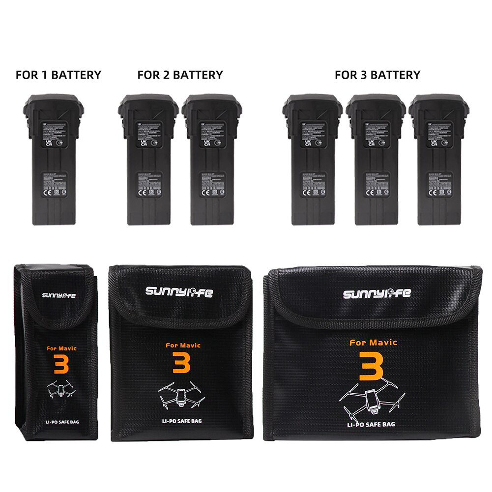 Portable Explosion-Proof Drone Battery Safety Carrying Bag Fireproof Blast Proof Batteries Protector Storage Box Pouch for DJI M