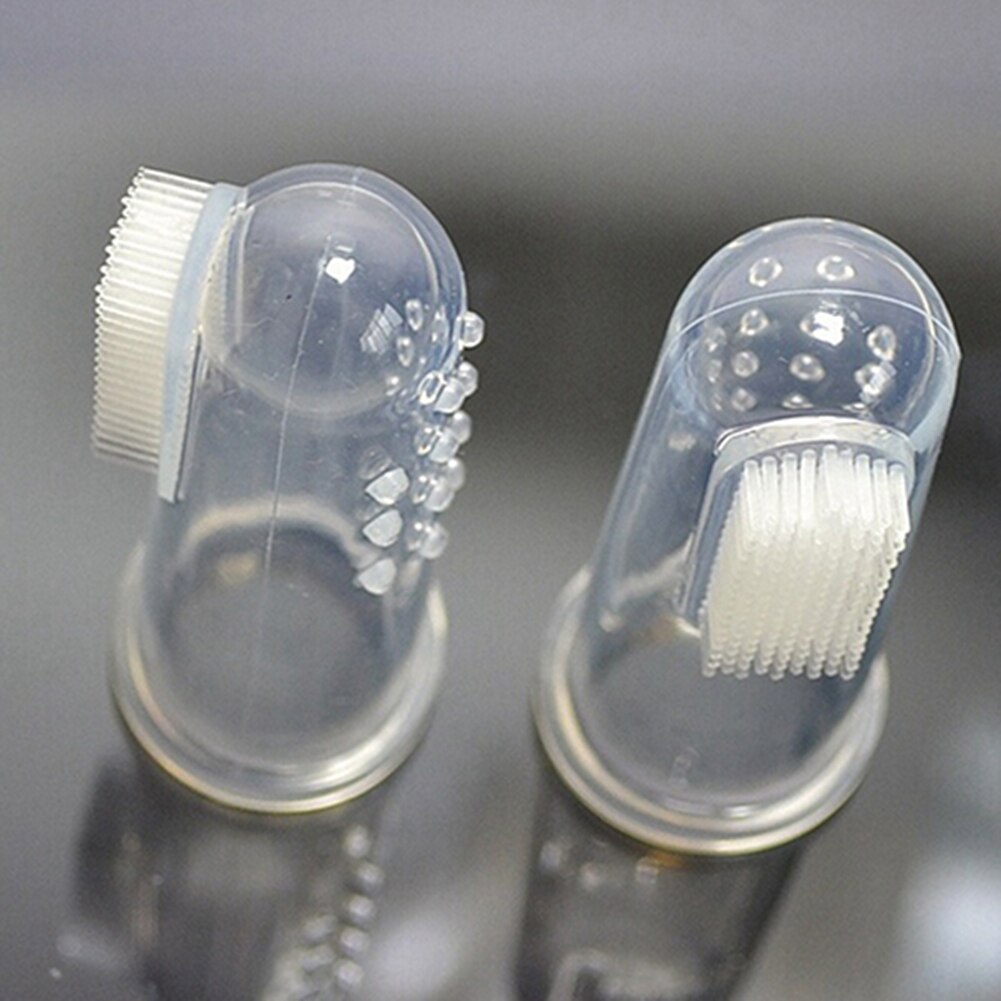 Escova de dentes macia do silicone do dedo do bebê escova de massagem limpa para o bebê infantil