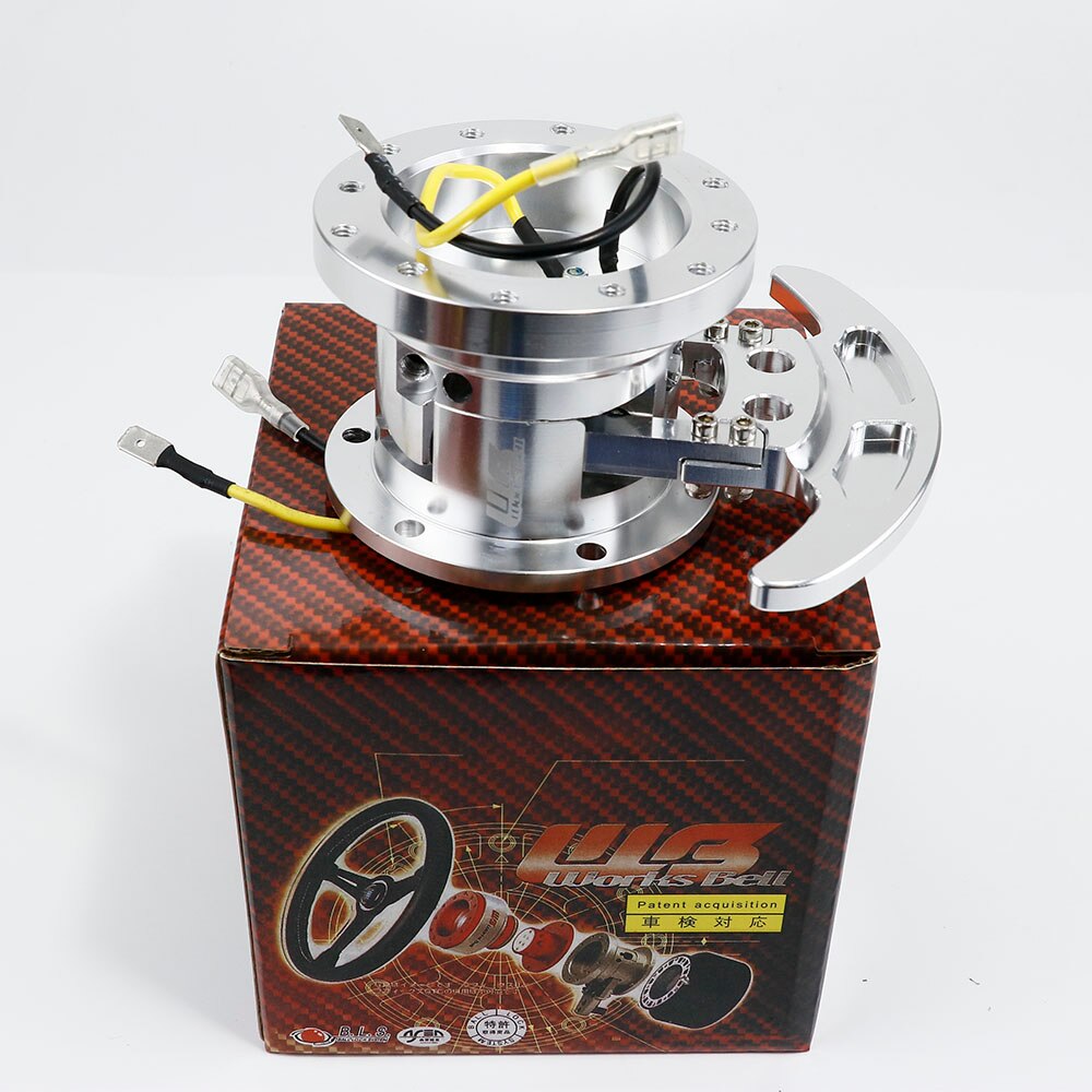 High WORKS BELL GTC Tilt Racing Steering Wheel Quick Release Hub Kit Adapter Body Removable Snap Off Boss Kit: Silver