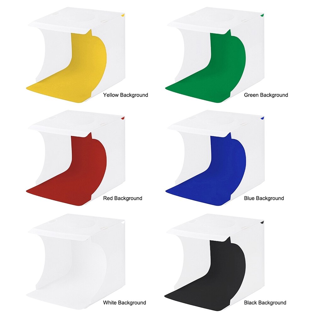 Folding Photography Lightbox Photo Studio LED Softbox Background Cloths Festival Studio Backdrop Photography for PULUZ