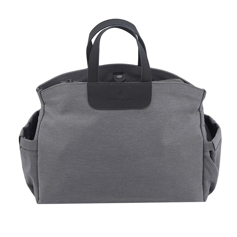 Luiertas voor mama, schoudertas voor mama, reistas voor mama, kinderwagen, baby-opbergtas, verzorgingstas, multifunctionele mummie-handtas: Grijs