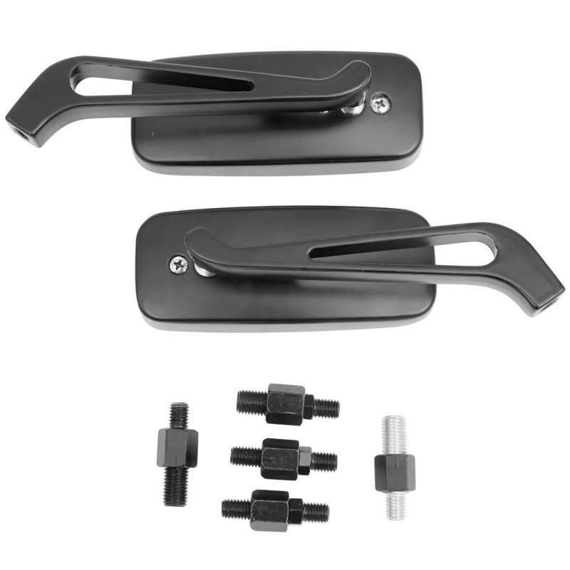 Espejo retrovisor antideslumbrante para motocicleta, espejo lateral ajustable con roscas de 8mm/10mm para Harley, Honda, Kawasaki, Yamaha, Suzuki