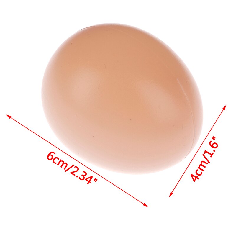 5 pièces faux oeuf factice poule volaille poulet blague blague en plastique oeufs fête décor nouveauté jouet pour enfants bricolage