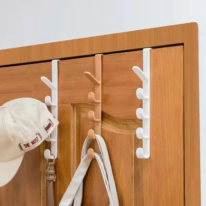 1/3 Uds perchas para ropa detrás de la puerta gancho para abrigos detrás de la puerta armario dormitorio gancho para puerta accesorios de baño