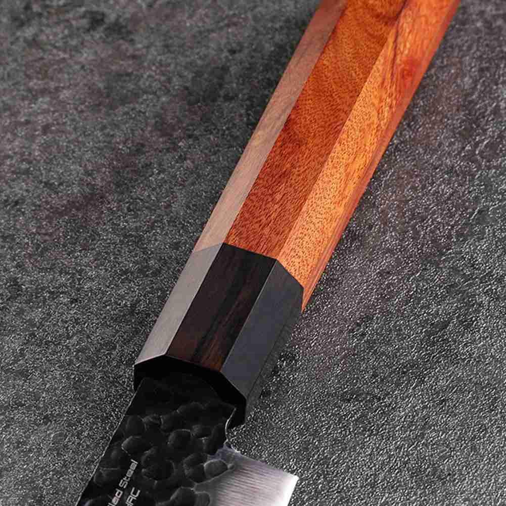 Japanische Kochmesser Griff Diy Küche Messer draussen Afrikanische Eco Einzelheiten Holz Messer Achteckige Freundliche Griff Zubehör I6a1