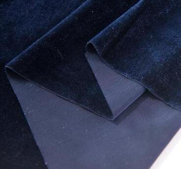 Hoogwaardige Stretch Dikke Koreaanse Fluwelen Fluwelen Stof Dikke Gouden Fluwelen Non-Fleece Kleding Zijde Kleding Fluwelen Stof: dark blue