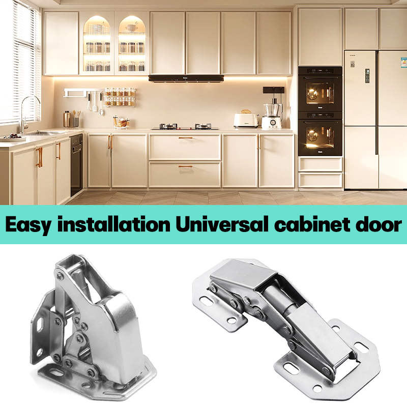 2/20 stk. skaphengsler 90 graders hullfri hydraulisk bufferhengsel kjøkkenskap skaphengsler møbelbeslag