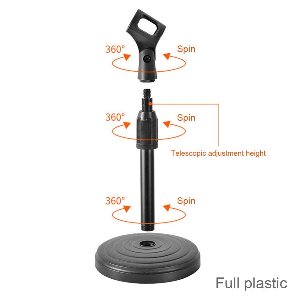 Flexibele Desktop Tripod Folding Mic Stands Verstelbare Hoek Disc Microfoon Mount Houder Stand Bracket Microfoon Clip Klem