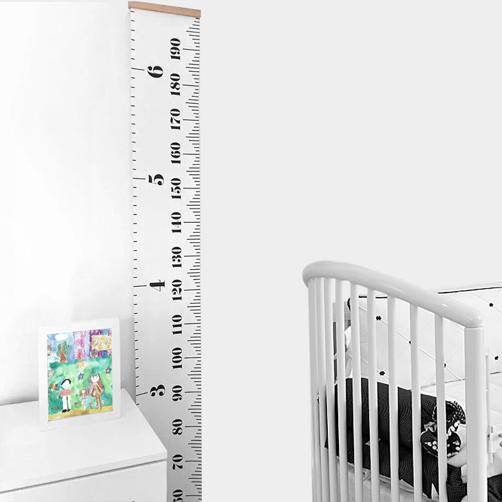 Rekvisitter trævæg hængende baby højde måle lineal væg klistermærke dekorative barn børn vækst diagram til soveværelse boligindretning