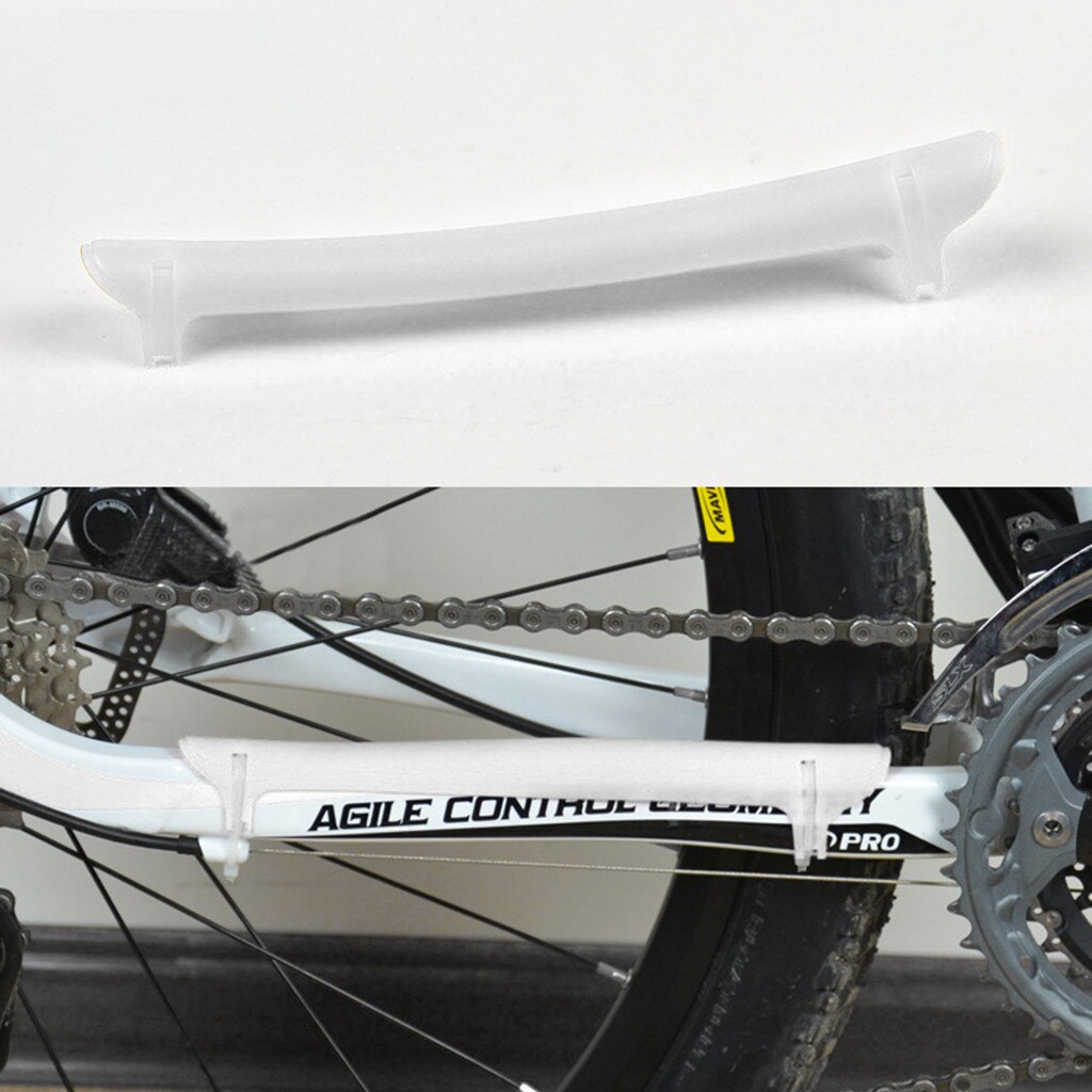 Road Mtb Bike Guard Cover Pad Fiets Accessoires Fietsen Chain Care Stay Geplaatst Protector Dikke Plastic Pad # yp: White 