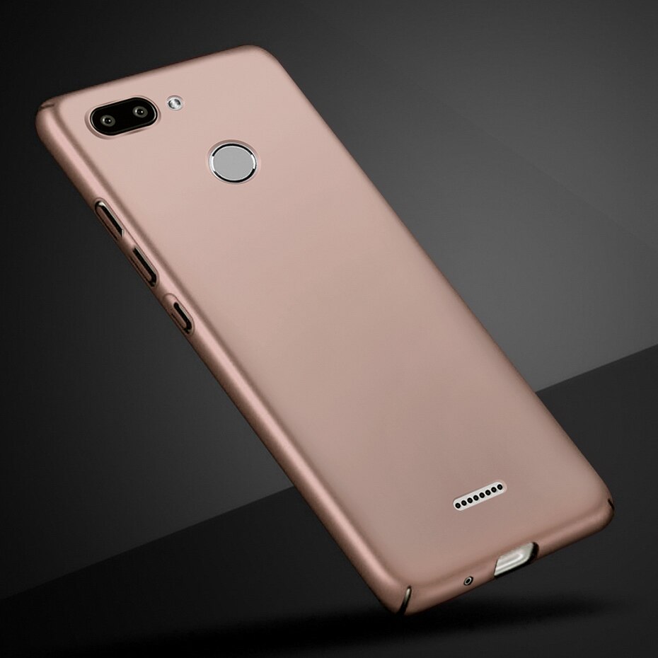 Per Funda Capa Xiaomi Redmi 6 Caso Per Caso Xiaomi Redmi 6A Caso Duro Posteriore Del Telefono Coque Per Xaomi Redmi6a Redmi6 redmi 6 6A caso Della Copertura: For Redmi 6 / Rose Gold