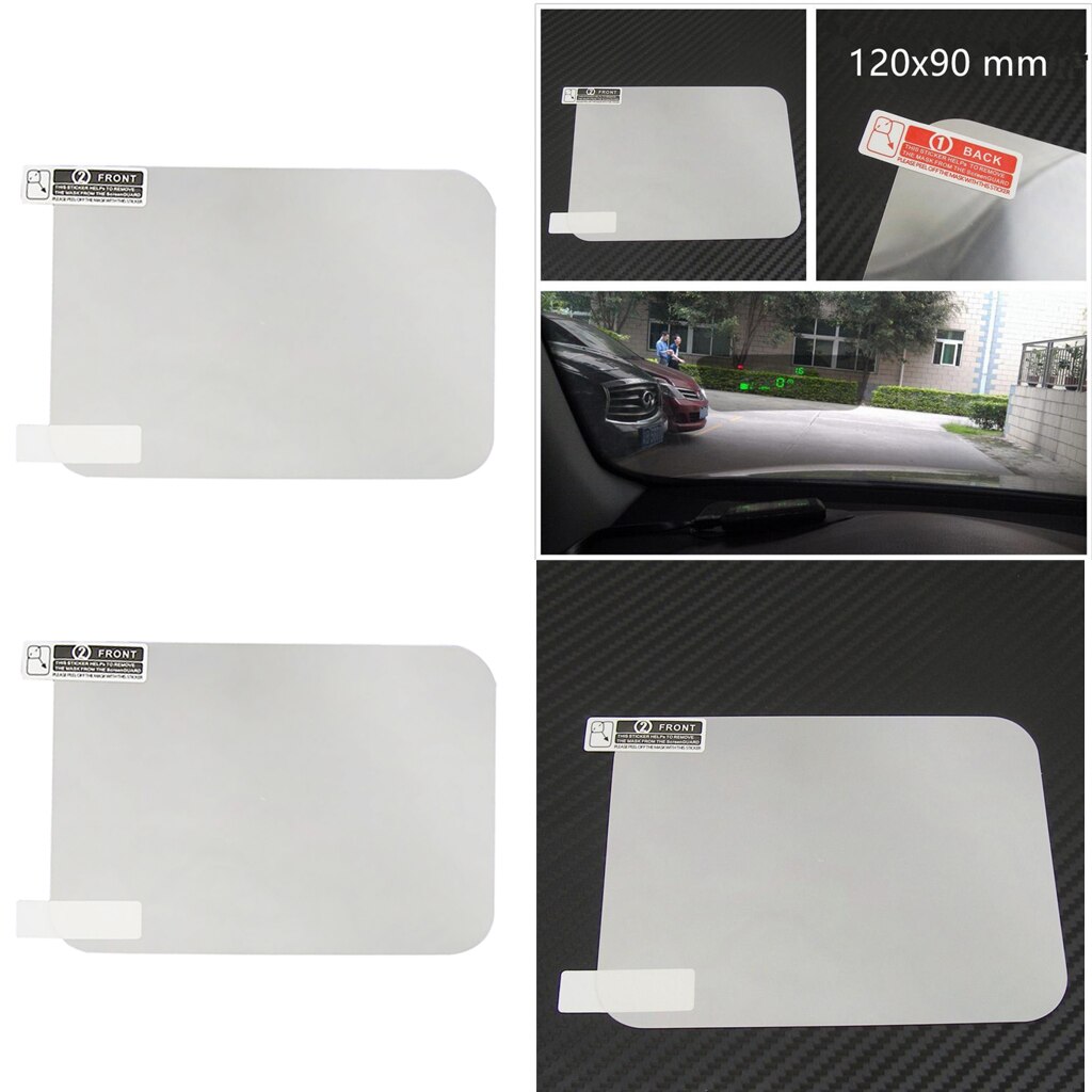 2 X Head Up Display HUD Reflective Windshield 4.7x3.5'' Fit All Car